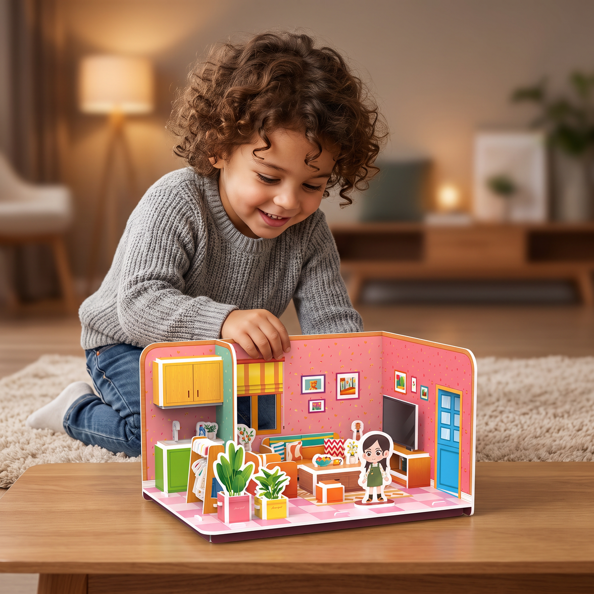 3D DIY Playroom Building Kit – Educational Puzzle & Craft Set