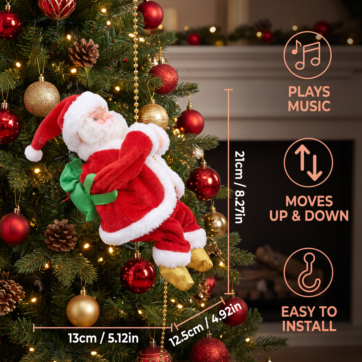 Climbing Santa Claus Toy