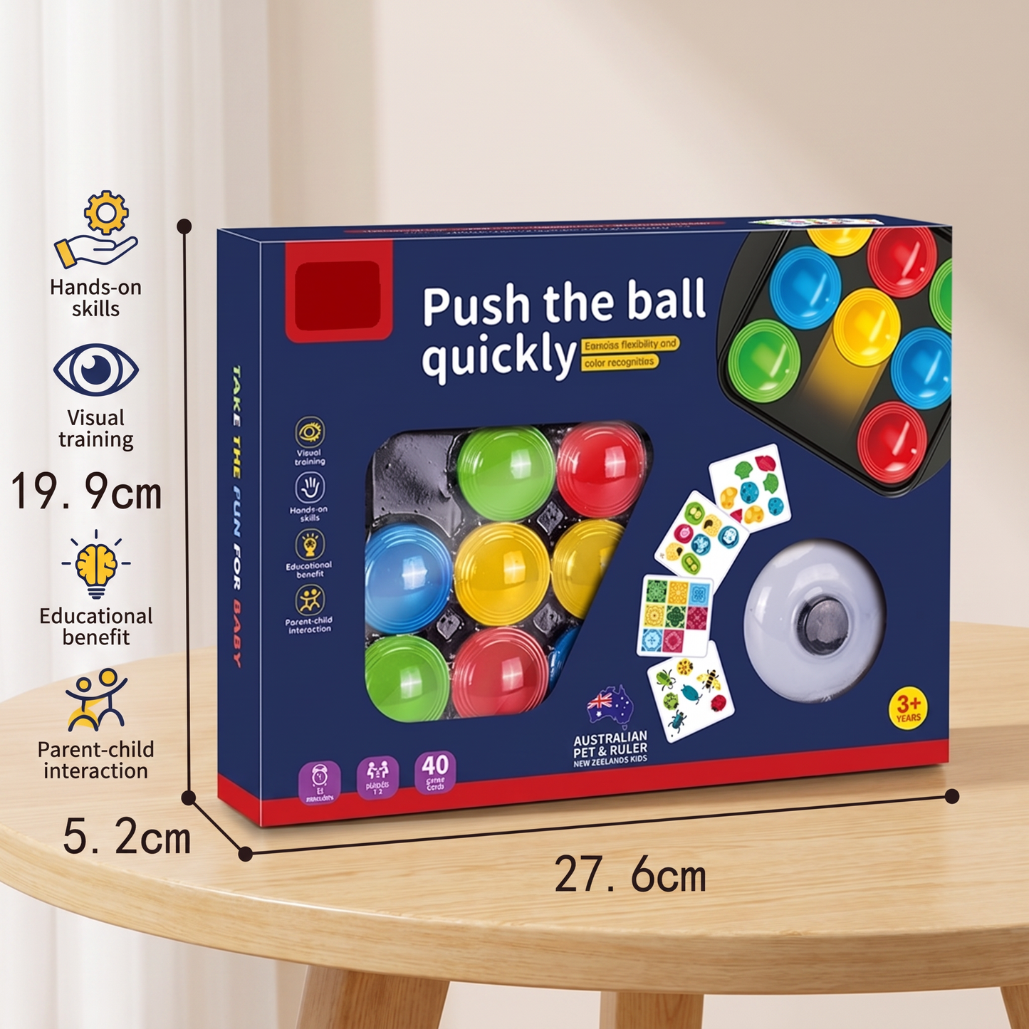 Educational Color Pattern Match Family Bell Game
