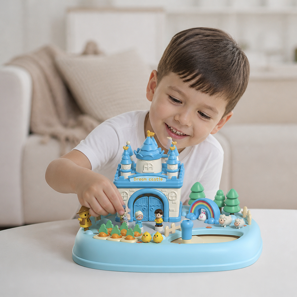 Magnetic Dream Castle & Garden Playset for Kids