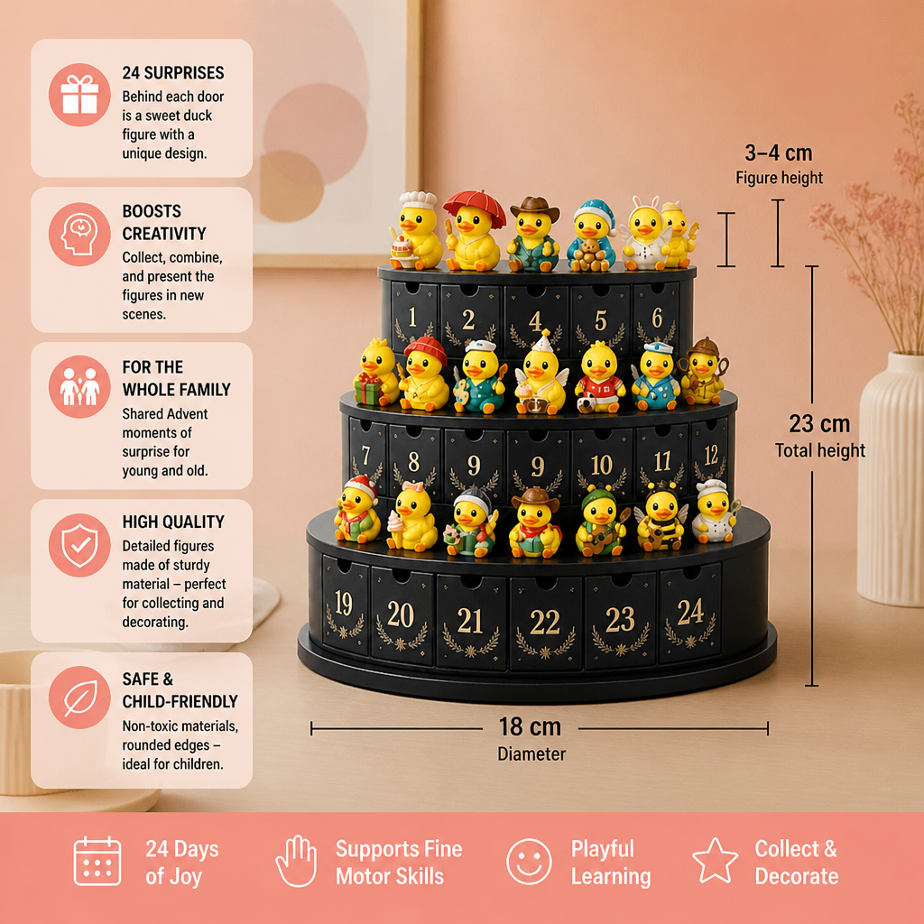 24-Day Magic Duck Advent Calendar with Collectible Mini Figurines