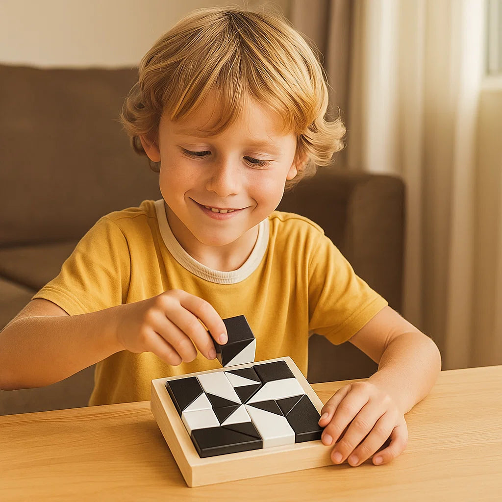 Dual Color Logic Puzzle Game in Pocket Size