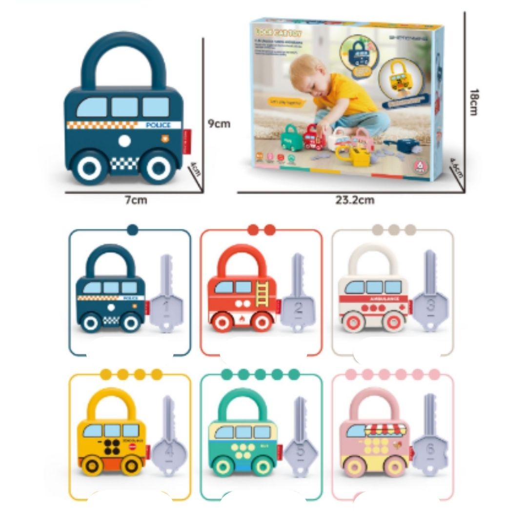 Montessori Key and Lock – Patterns & Colors Toy