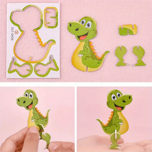 3D Cartoon Puzzle Set for Children