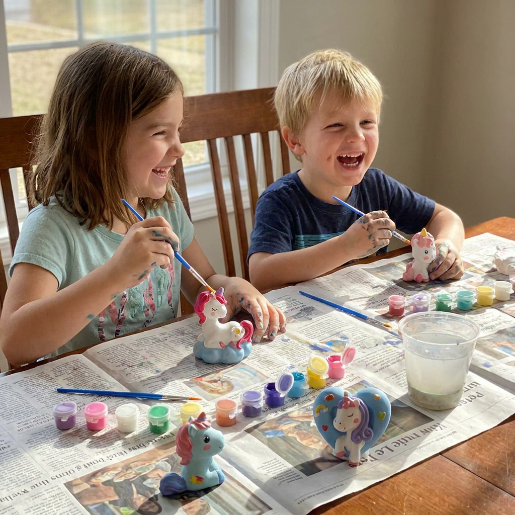 DIY Animal Plaster Painting Kit – Mold, Paint & Create Craft Set for Kids