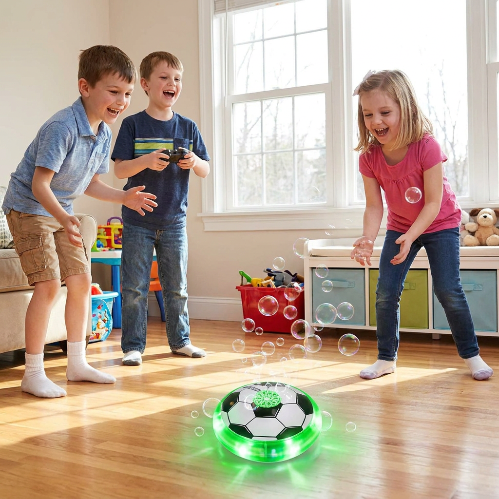 Remote Control Soccer Bubble Ball with Lights & Music