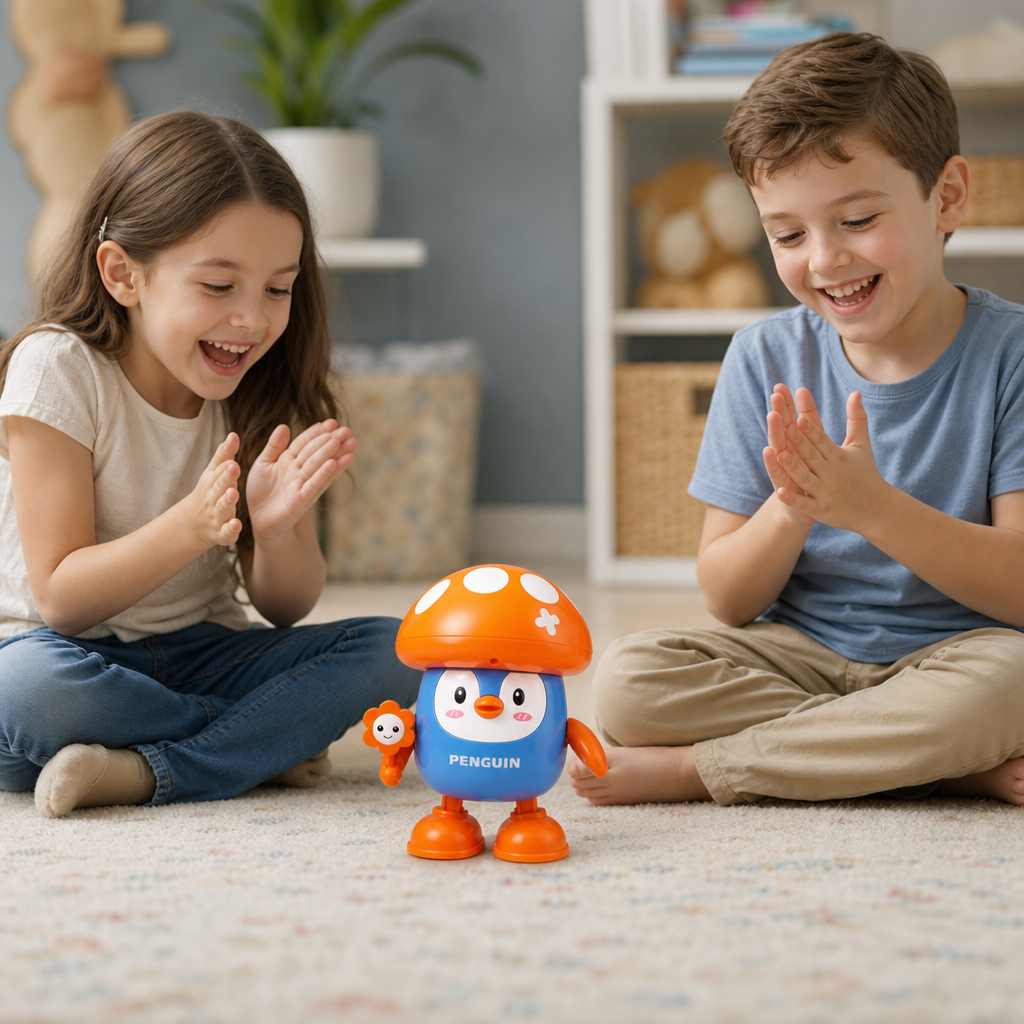 Interactive Talking & Dancing Penguin Toy with Music