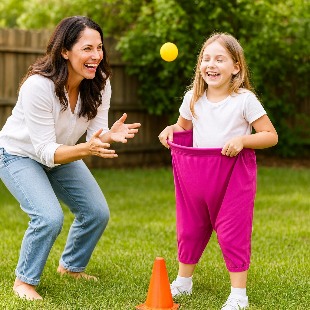 Clown Pants Catch Ball Family Game