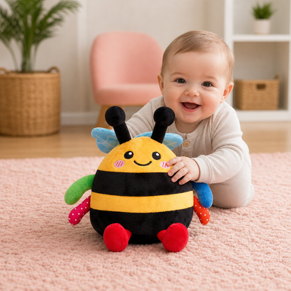 Interactive Musical Tummy Time Bee Plush Toy