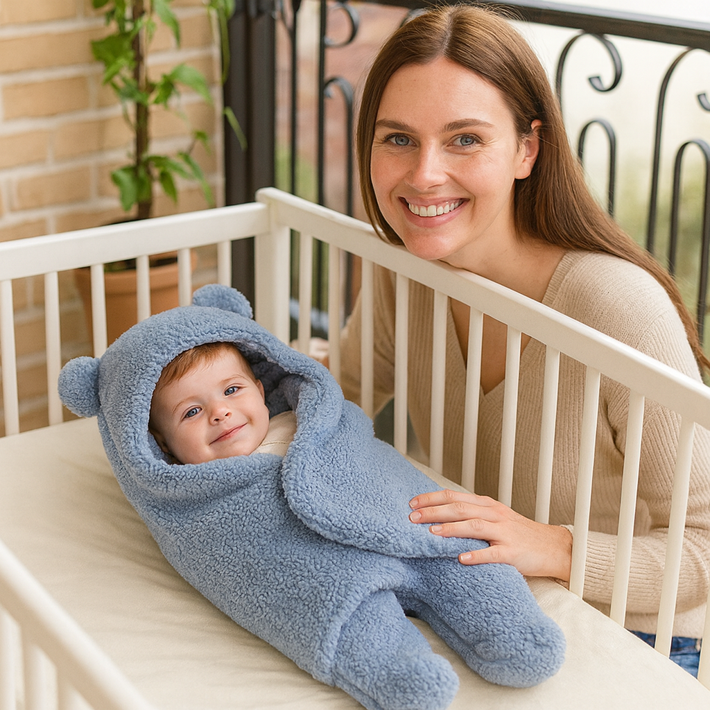 Baby Blanket and Pajamas in Bear Design