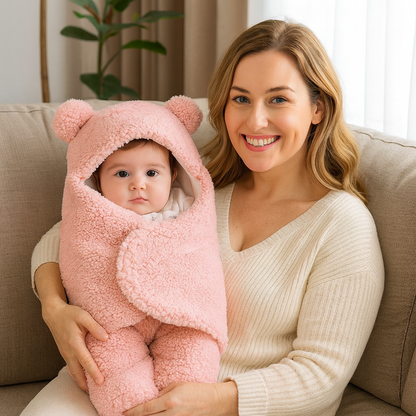 Baby Blanket and Pajamas in Bear Design
