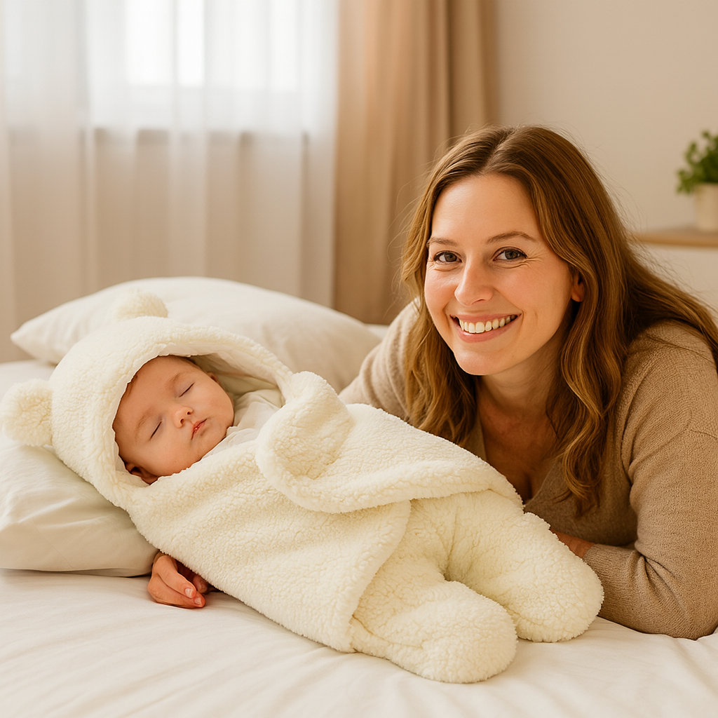 Baby Blanket and Pajamas in Bear Design