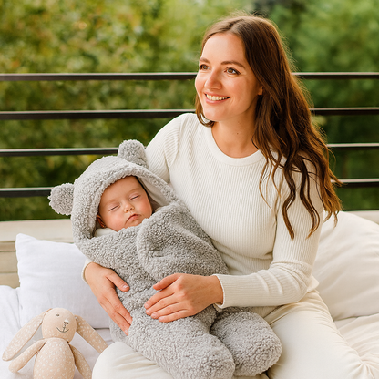 Baby Blanket and Pajamas in Bear Design