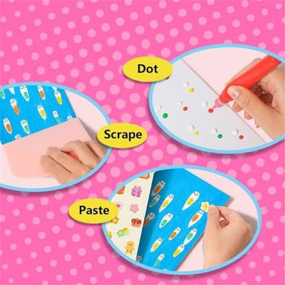 Creative Rainbow Colours Wipe Art Set