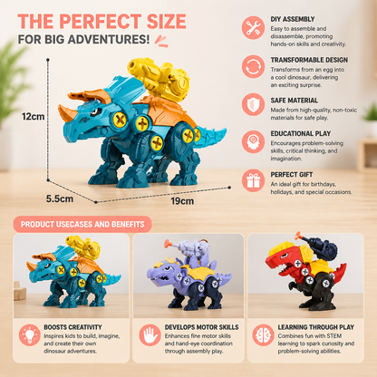 DIY Build & Transform Dinosaur Egg Toy