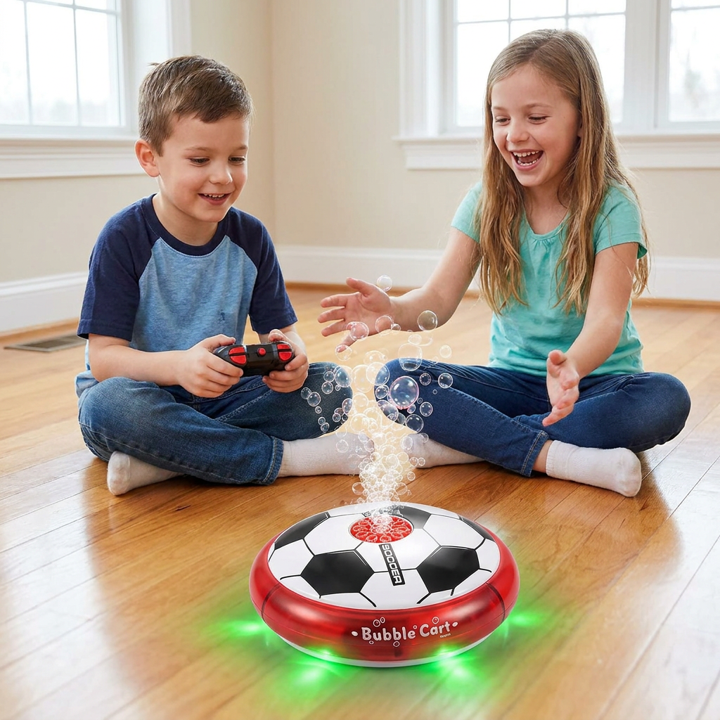 Remote Control Soccer Bubble Ball with Lights & Music