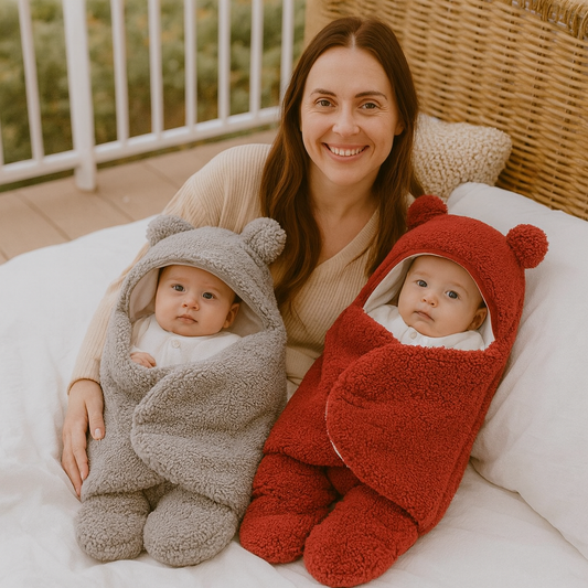 Baby Blanket and Pajamas in Bear Design