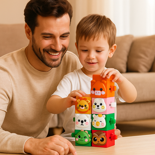 Educational Montessori Animal Stacking Building Toy Set