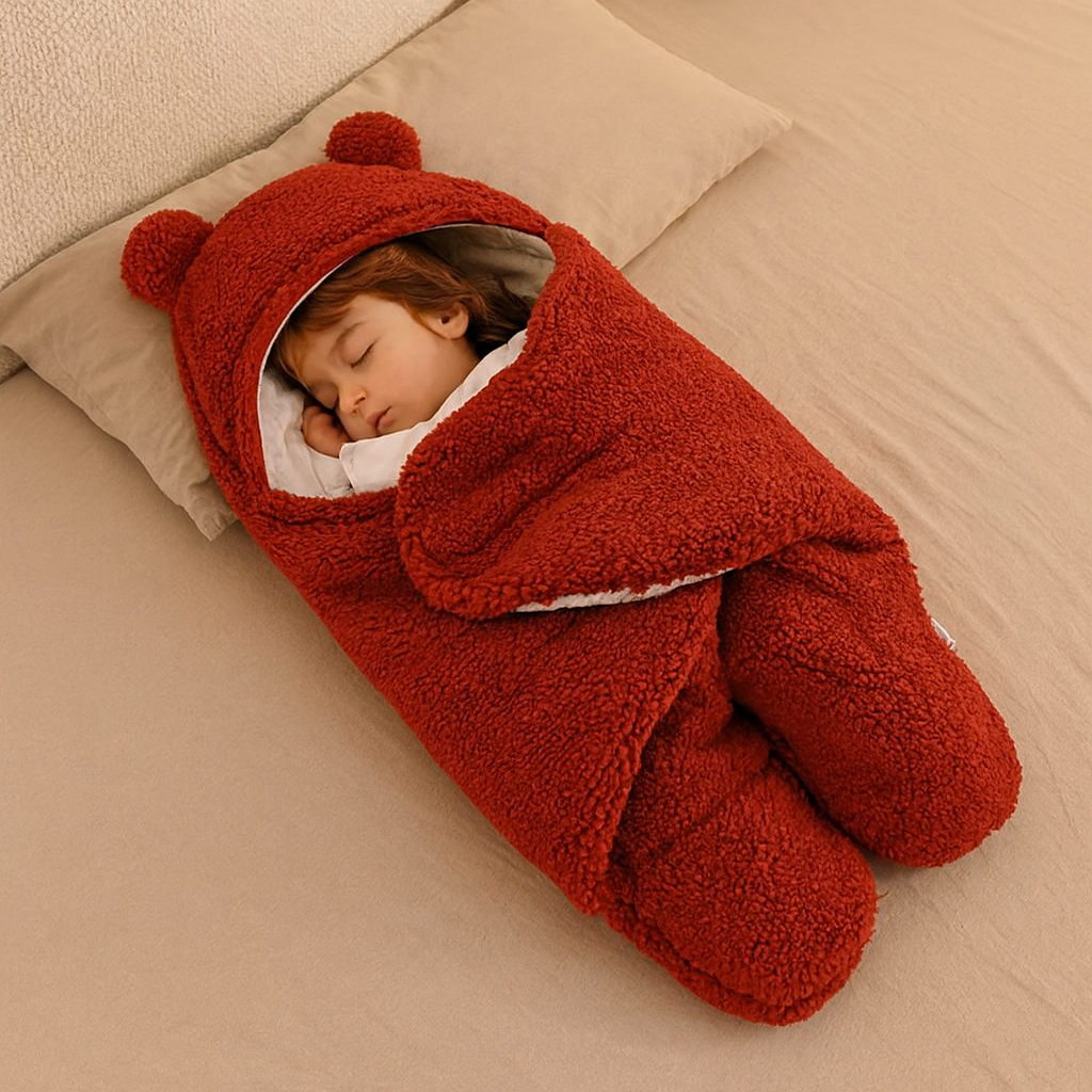 Baby Blanket and Pajamas in Bear Design