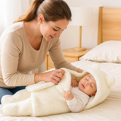 Baby Blanket and Pajamas in Bear Design