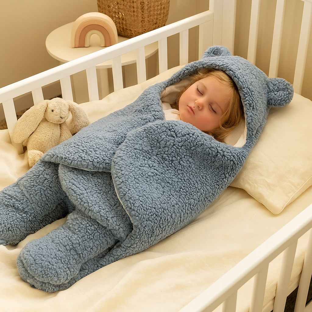 Baby Blanket and Pajamas in Bear Design