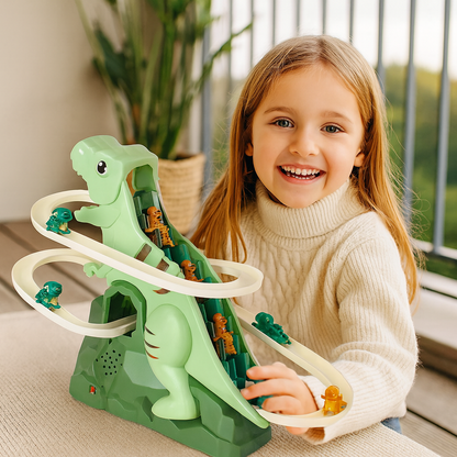 Dino Slide Roller Coaster Fun