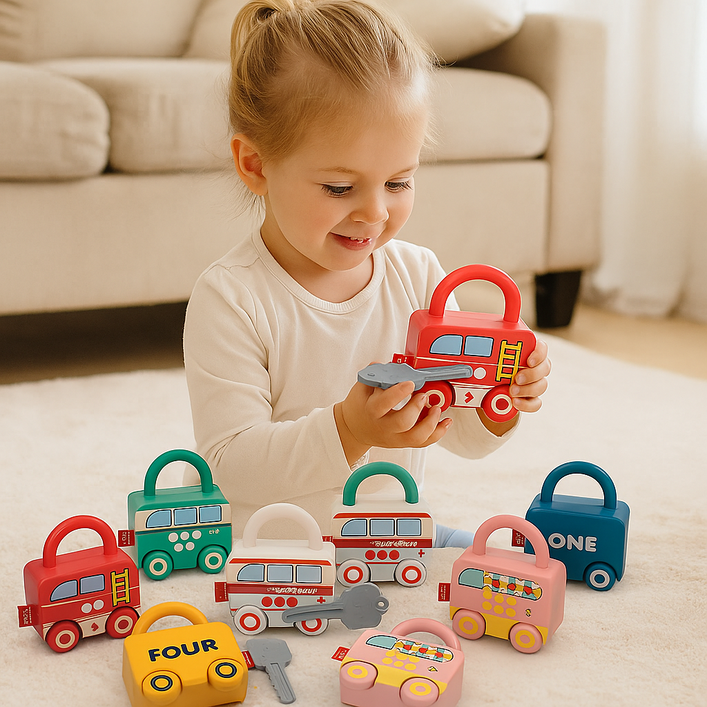 Montessori Key and Lock – Patterns & Colors Toy