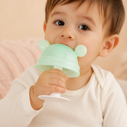Baby Mushroom Silicone Teether for Tiny Hands