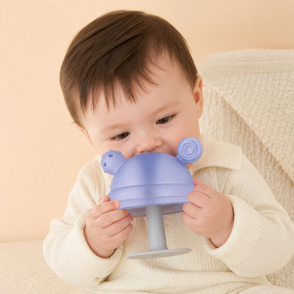 Baby Mushroom Silicone Teether for Tiny Hands