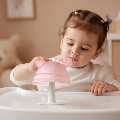 Baby Mushroom Silicone Teether for Tiny Hands