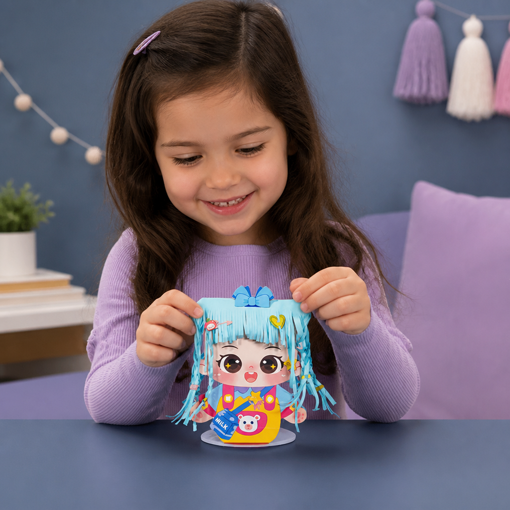 DIY Hair Stylist Craft Kit for Kids