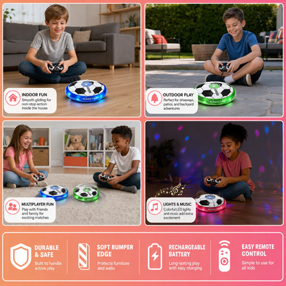 Remote Control Soccer Bubble Ball with Lights & Music