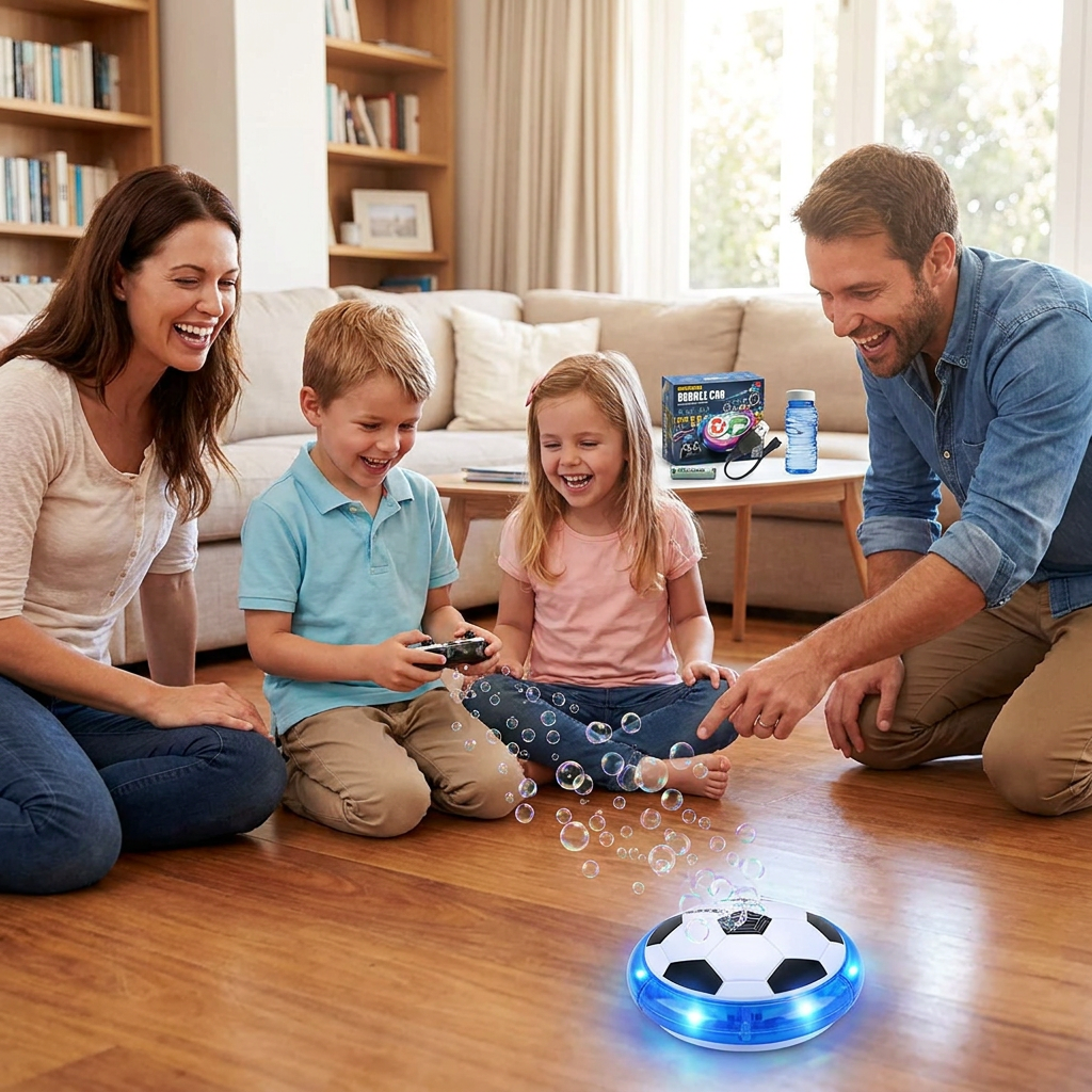 Remote Control Soccer Bubble Ball with Lights & Music