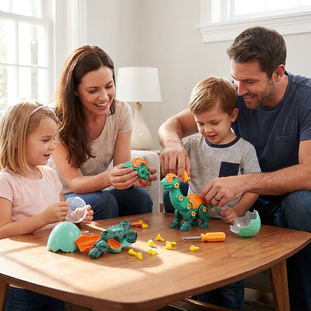 DIY Build & Transform Dinosaur Egg Toy