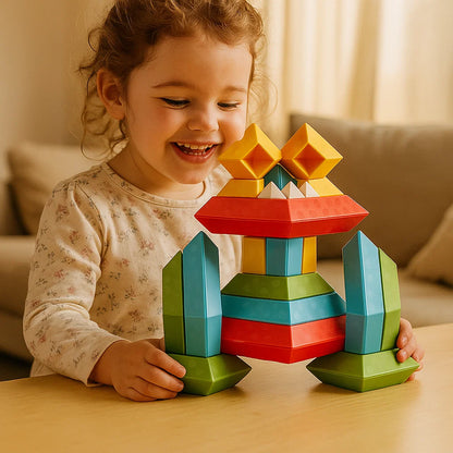 Child - Friendly Montessori Staple Blocks