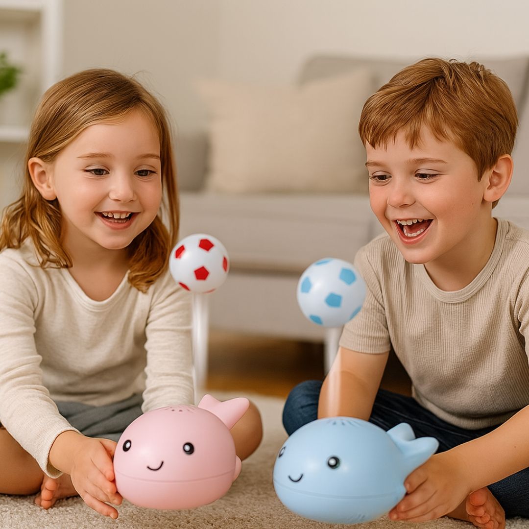 Whale Toy with Floating Ball