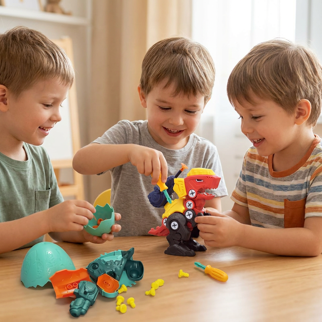DIY Build & Transform Dinosaur Egg Toy