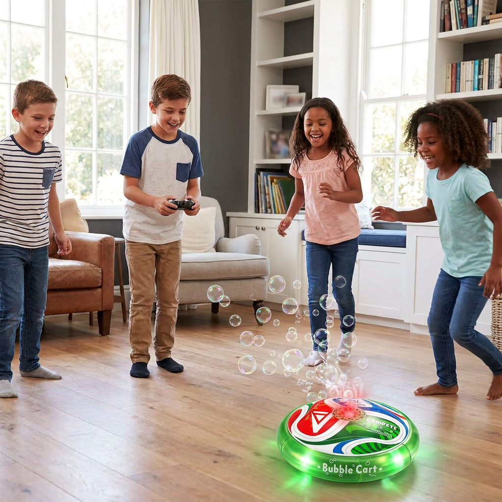 Remote Control Soccer Bubble Ball with Lights & Music