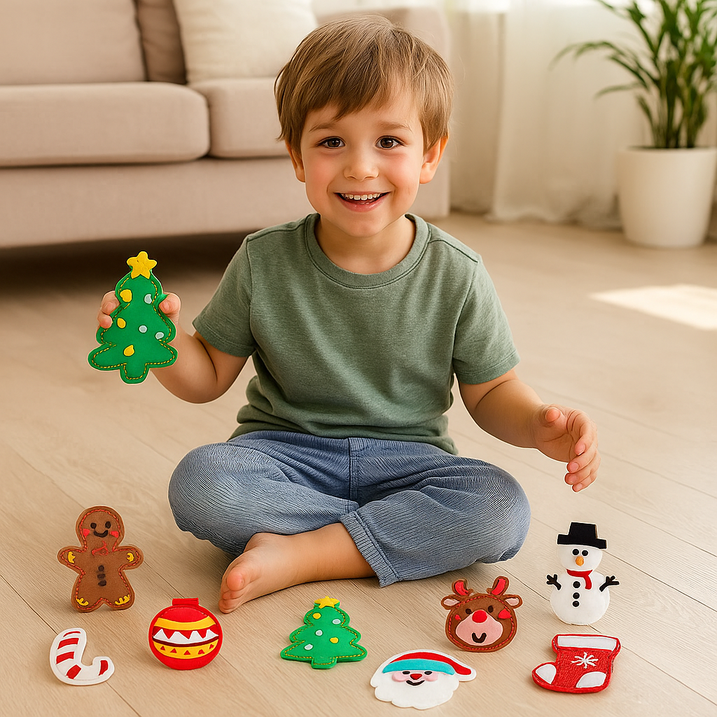 Safe Felt Christmas Set for DIY Sewing
