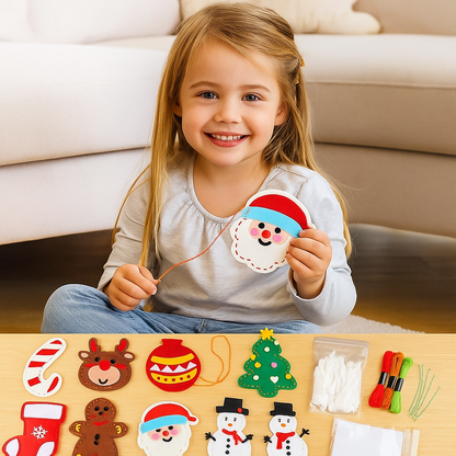Safe Felt Christmas Set for DIY Sewing