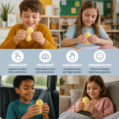 Jumbo Peanut Squishy Stress Toy