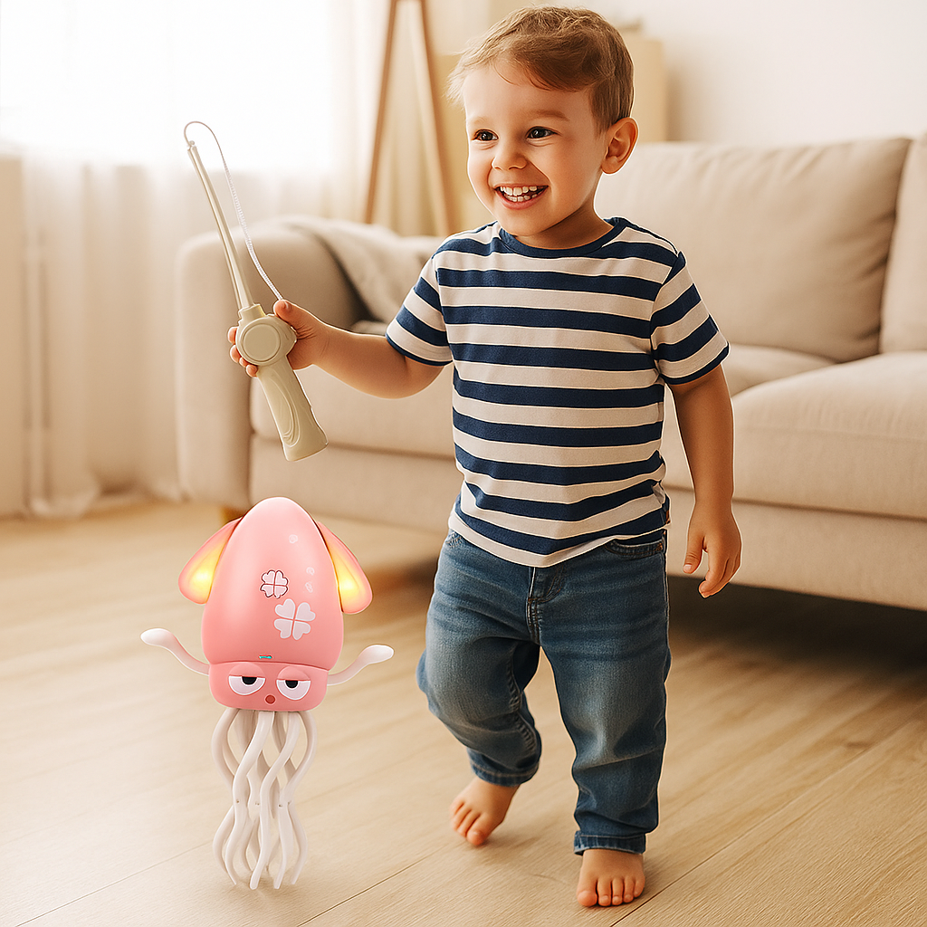 Dancing Squid Tummy Time Toy