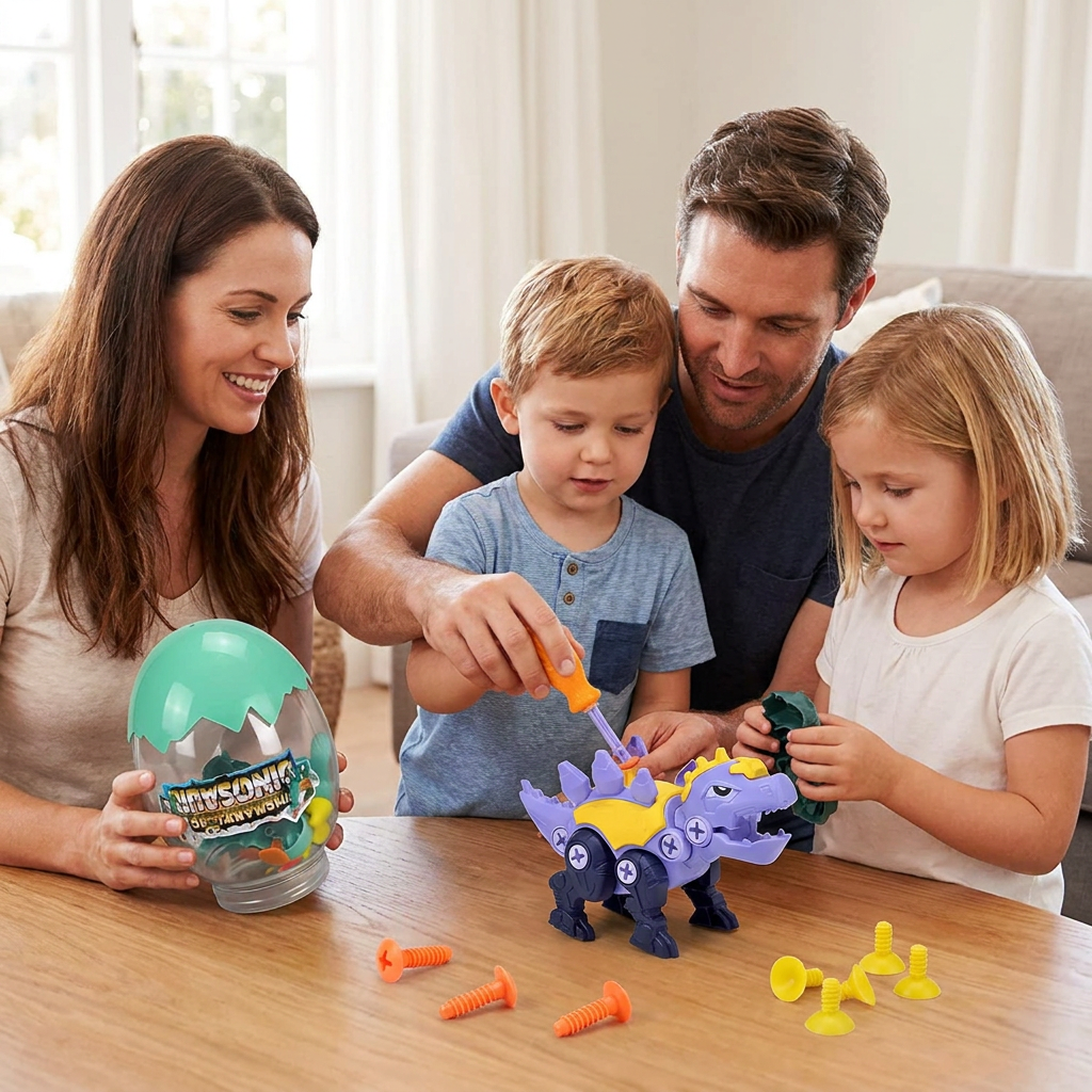 DIY Build & Transform Dinosaur Egg Toy