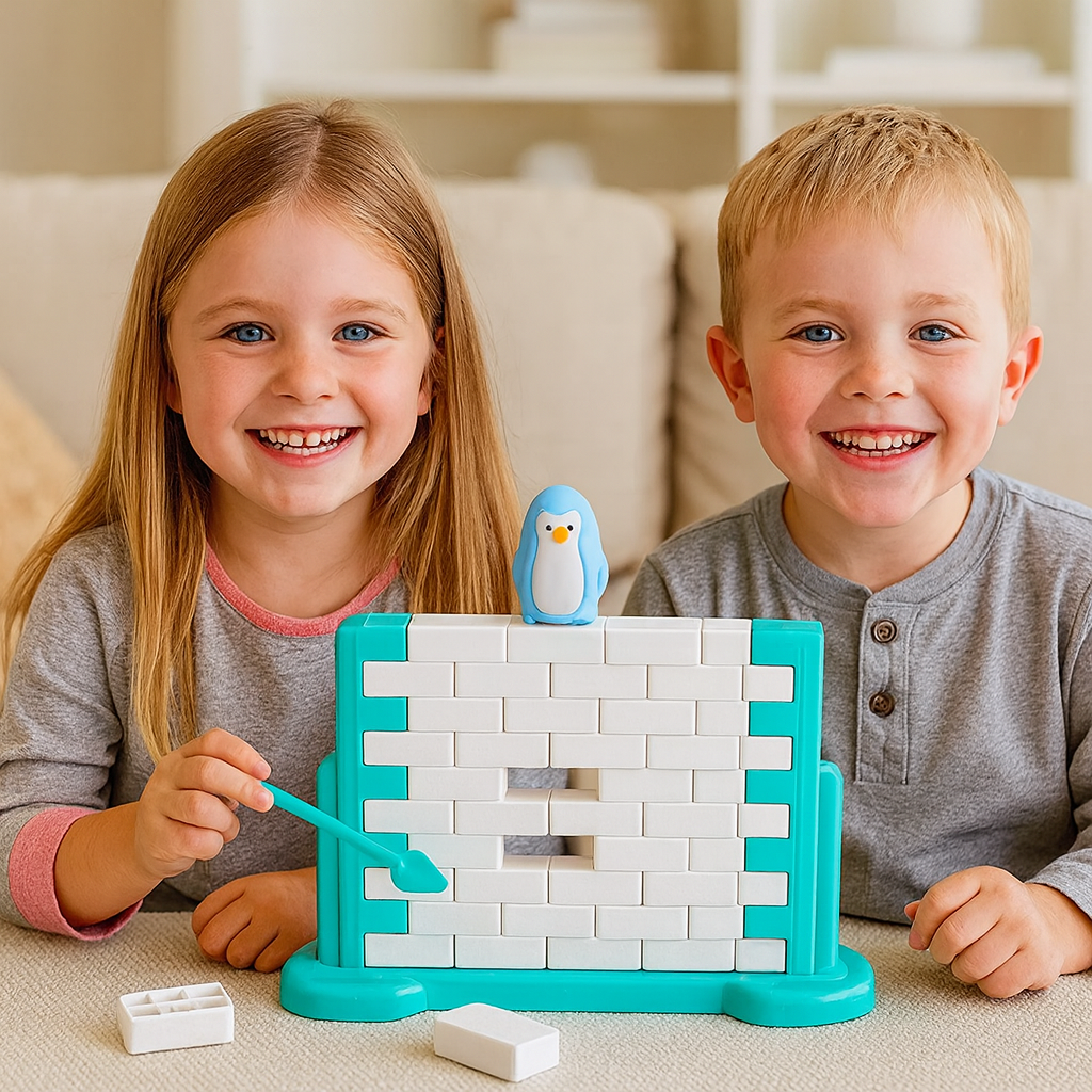 Penguin Ice Wall Balance Family Game