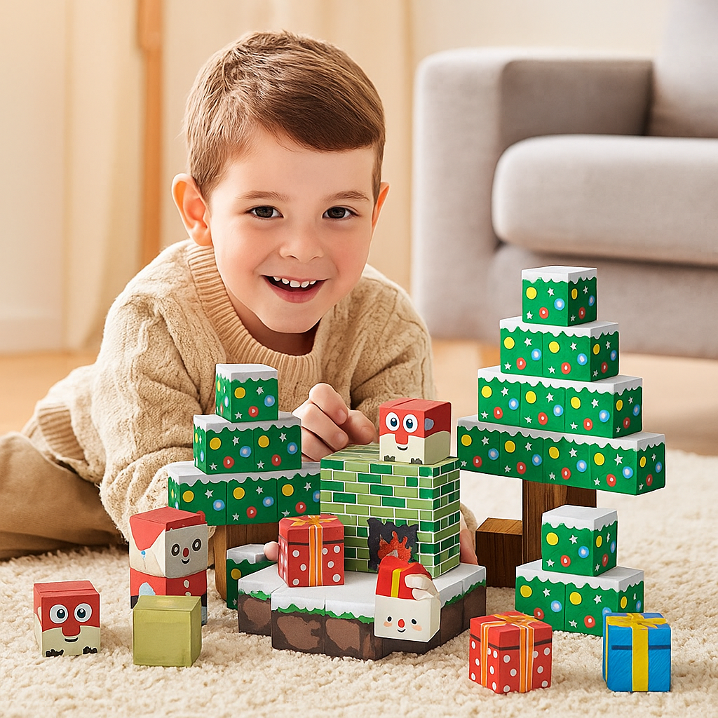 Christmas Magnetic Building Blocks