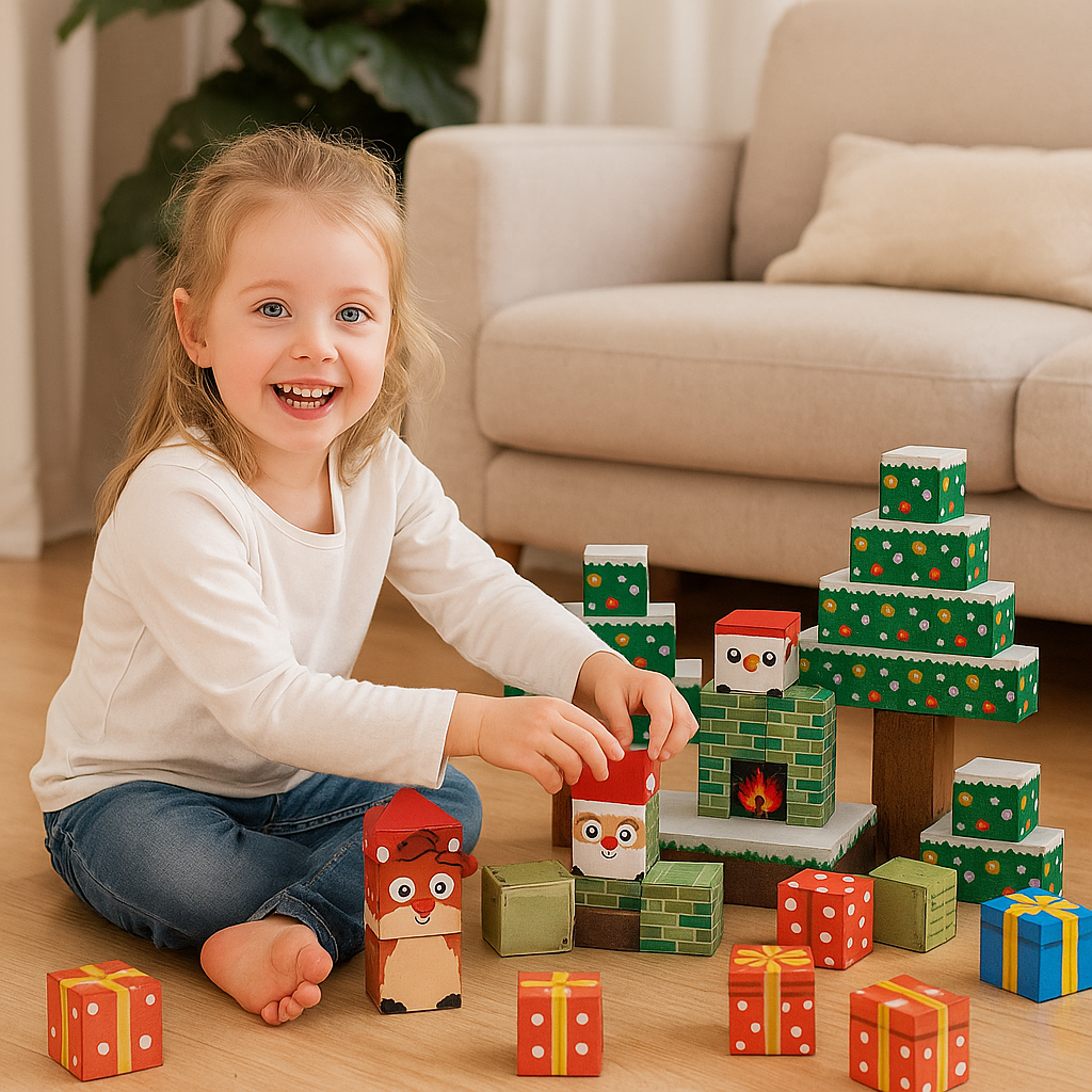 Christmas Magnetic Building Blocks
