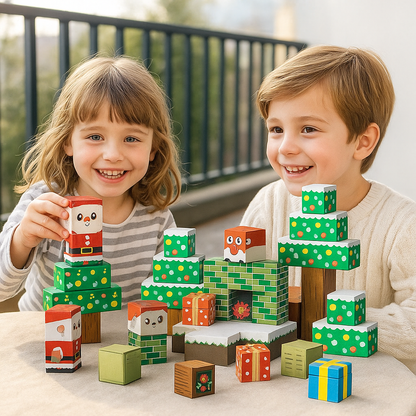 Christmas Magnetic Building Blocks