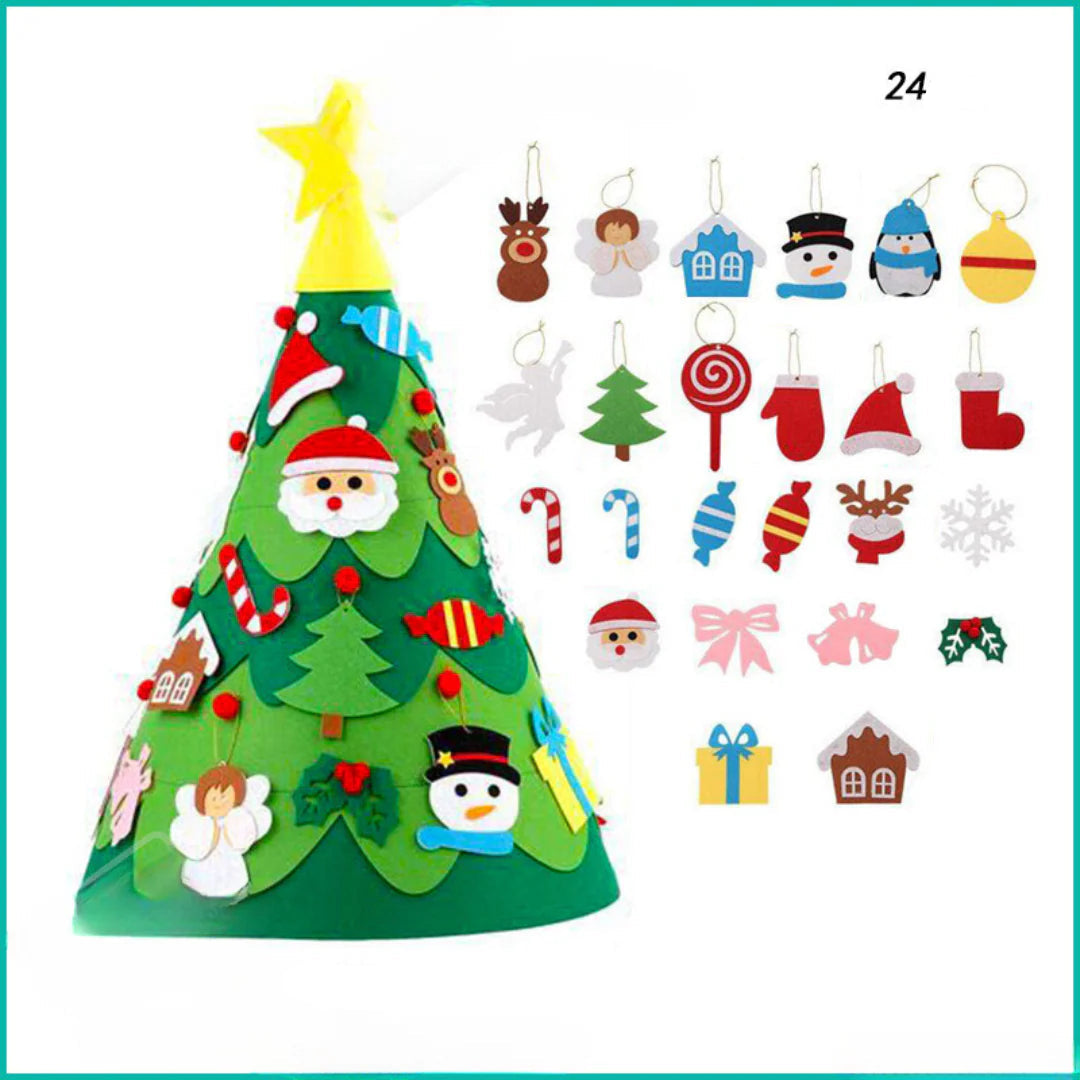 Montessori 3D Felt Christmas Tree