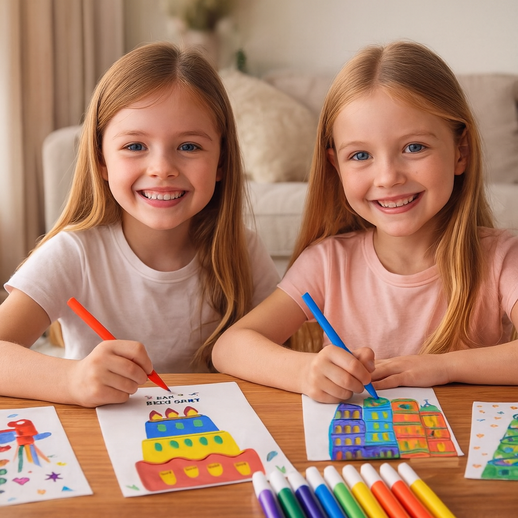 Creative Rainbow Colours Wipe Art Set