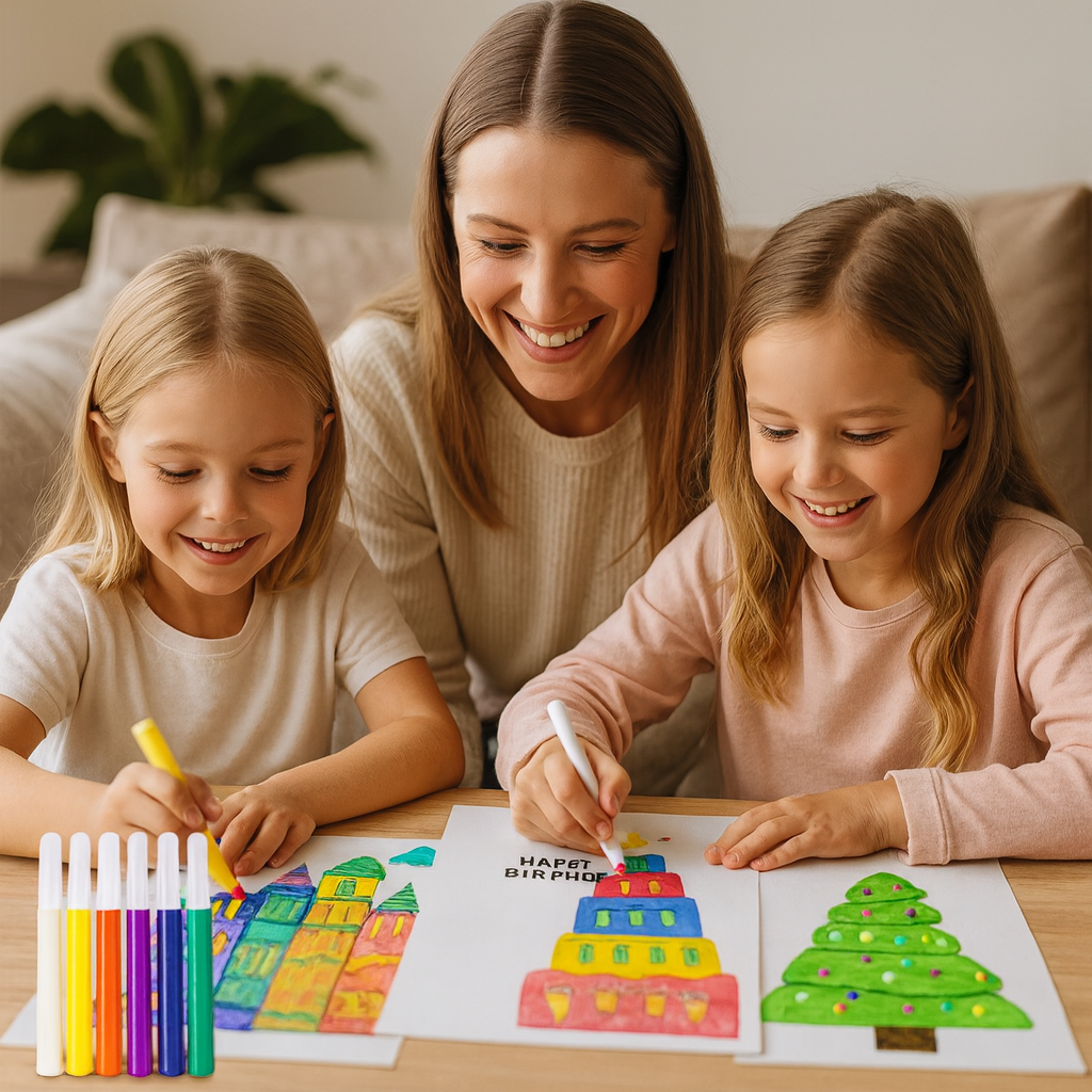 Creative Rainbow Colours Wipe Art Set